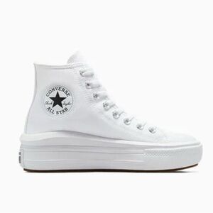 Converse Chuck Taylor All Star Women’s Size 6 Move High White
